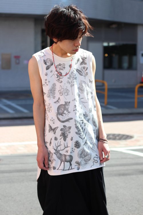 glamb [グラム] GB0120 / CS23 : Safari tattoo tank top ＜ボタニカル