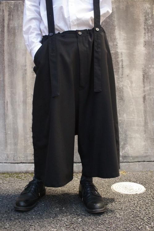 洗濯機可 Yohji Yamamoto 22aw サスペンダーパンツ ギャバ サイズ2