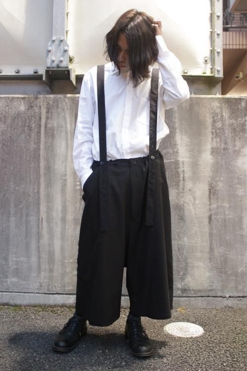 yohji yamamoto サスペンダー、グレー www.krzysztofbialy.com