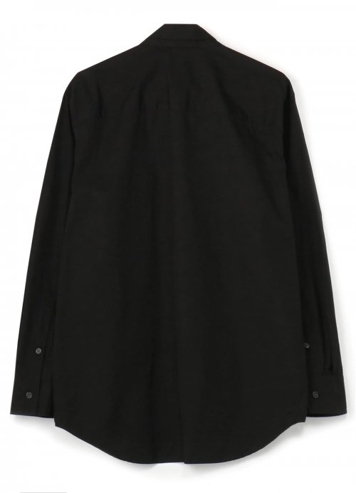 Ground Y Yohji Yamamoto [グラウンドワイ ヨウジヤマモト] 100/2 cotton broad Double Collar  Shirt ＜二枚襟シャツ＞ GA-B07-001-1S20 ブラック