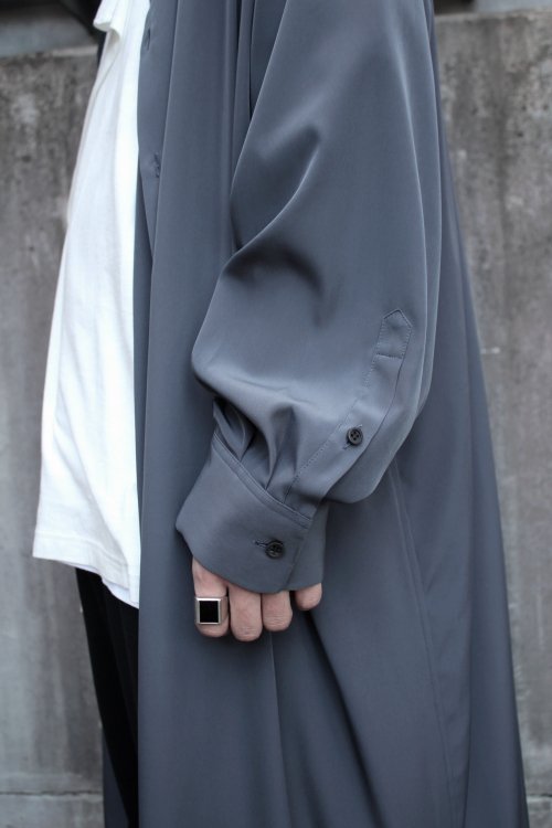 LAD MUSICIAN [ラッドミュージシャン] BACK-FRONT LONG SHIRT ＜デシン ...