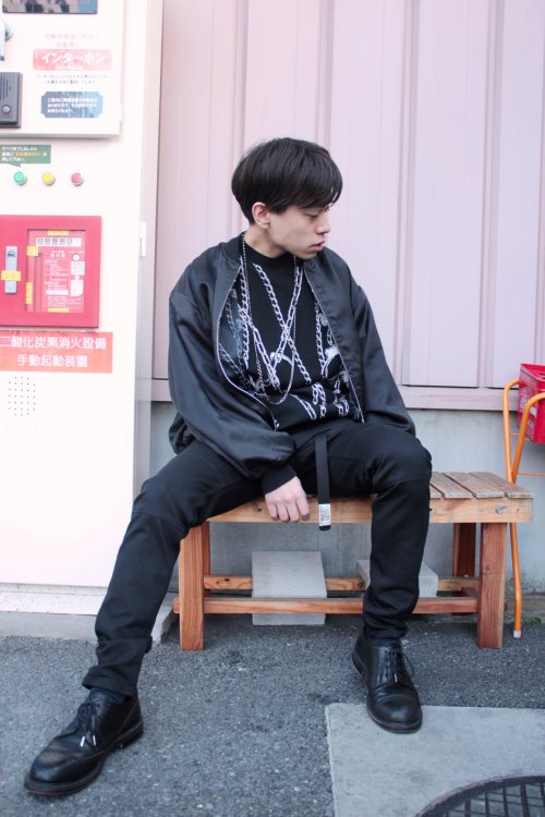 LAD MUSICIAN [ラッドミュージシャン] SATIN CHAIN REVERSIBLE BLOUSON