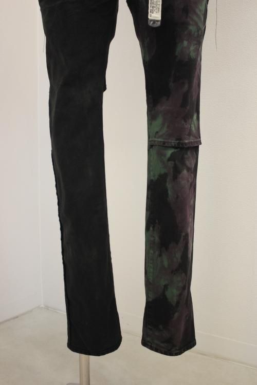 JieDa [ジエダ] TIE-DYE 2WAY SLIM DENIM PANTS ＜タイダイ染め 2 