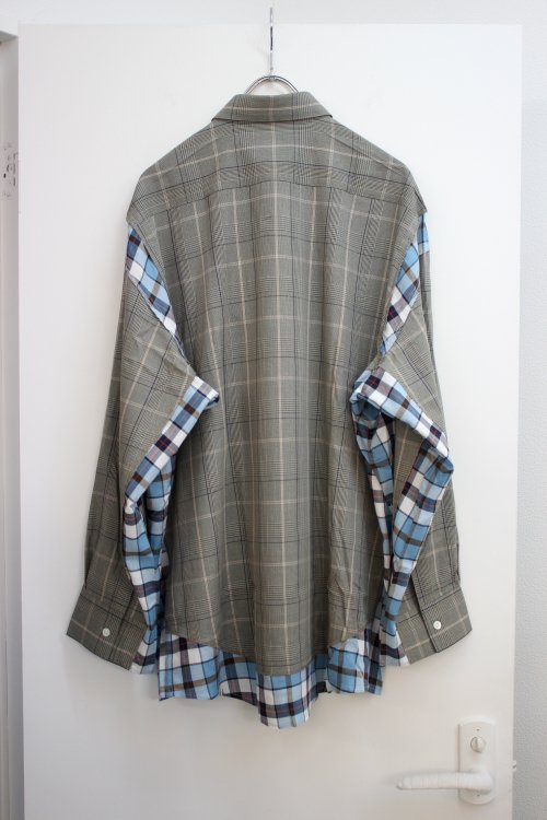 N.HOOLYWOOD [エヌハリウッド] COLLECTION LINE BIG CHECK SHIRT ＜コレクションラインビッグチェックシャツ＞  1201-SH08-014 グレーチェック