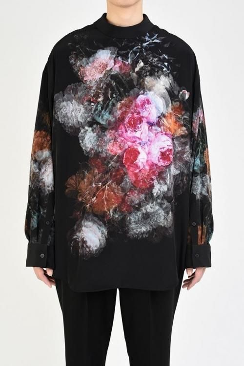 袖丈長袖ラッドミュージシャン　FLOWER BACK-FRONT SHIRT花柄シャツ