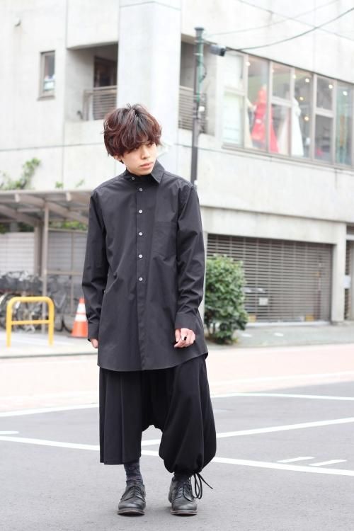 Ground Y Yohji Yamamoto [グラウンドワイ ヨウジヤマモト] Asymmetry Balloon Pants ＜アシンメトリー バルーンパンツ＞ GN-P07-002 ブラック