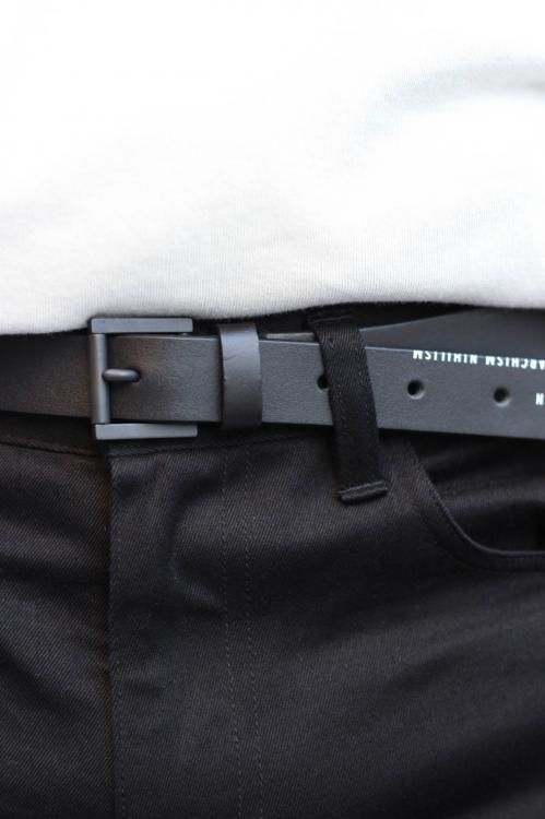 LAD MUSICIAN [ラッドミュージシャン] KURT ID LEATHER BELT ＜レザー 