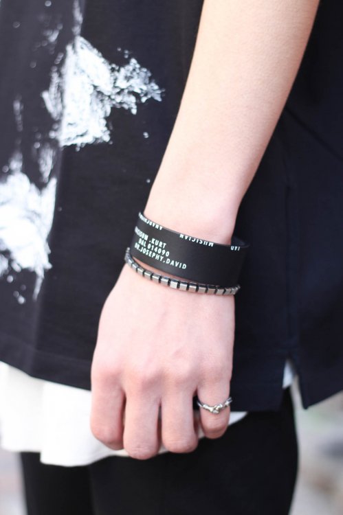 LAD MUSICIAN [ラッドミュージシャン] KURT ID LEATHER BRACELET