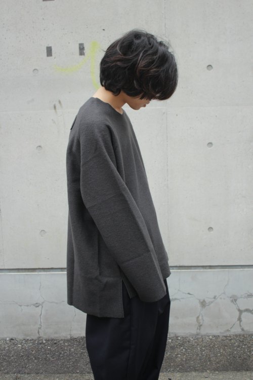 VOAAOV [ヴォアーブ] WOOL RING YARN COMPRESSED JERSEY KNIT ＜ウール