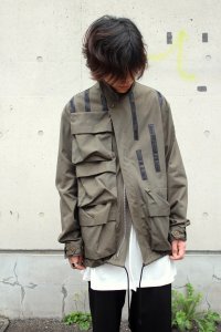 Ground Y Yohji Yamamoto [グラウンドワイ ヨウジヤマモト] Open Collar Jacket ＜ミリタリージャケット＞ GR-J06-006 カーキ