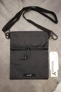 Ground Y Yohji Yamamoto [グラウンドワイ ヨウジヤマモト] Drawstring Pouch Shoulder Bag S ＜ショルダーバッグ＞ ブラック