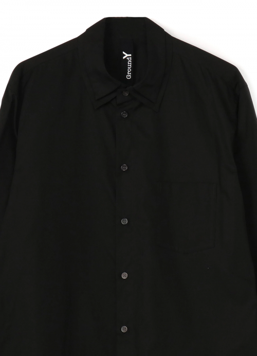 ヨウジヤマモト Yohji Yamamoto +NOIR シャツ ブラウス ロングスリーブ 無地 コットン トップス レディース NR-B07-001 1(S相当) ホワイト