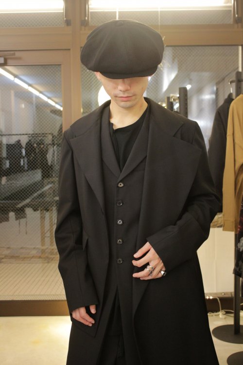 人気ショップ yohji yamamoto ウールギャバジンアシンメトリージップ