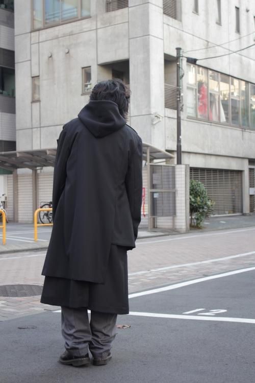 yohji yamamoto ウールギャバジンアシンメトリージップジャケット