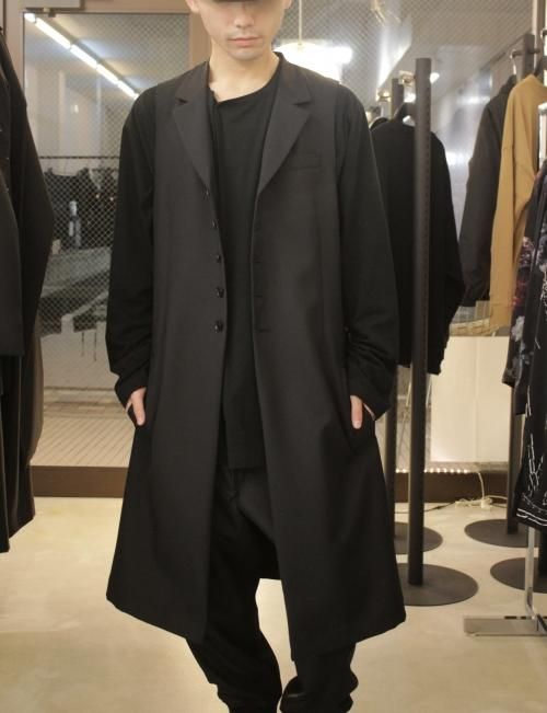 定価 セール GroundY yohji yamamoto ウールギャバジン ロングコート 3