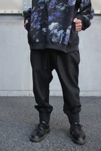 Ground Y Yohji Yamamoto [グラウンドワイ ヨウジヤマモト] Gaberdine Darts Rib Pants ＜イージーパンツ＞ GR-P09-100 ブラック