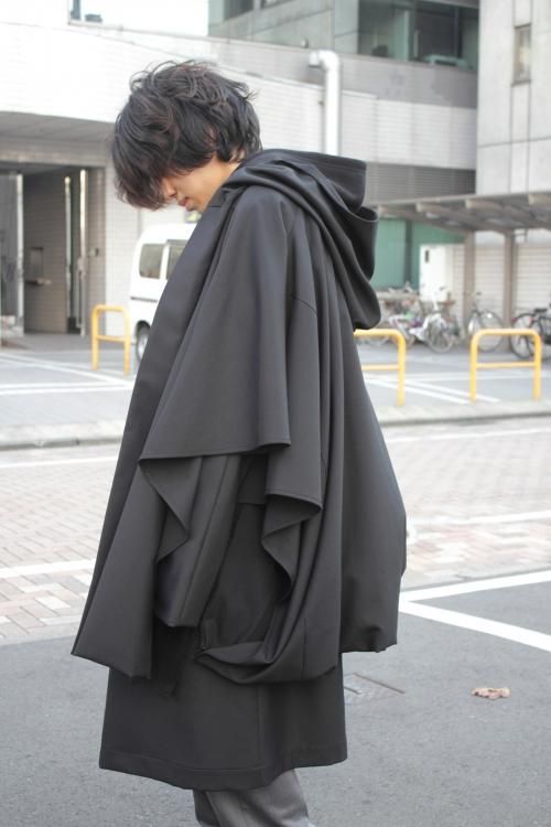 Yohji Yamamoto GroundY ポンチョ コート ヨウジヤマモト-