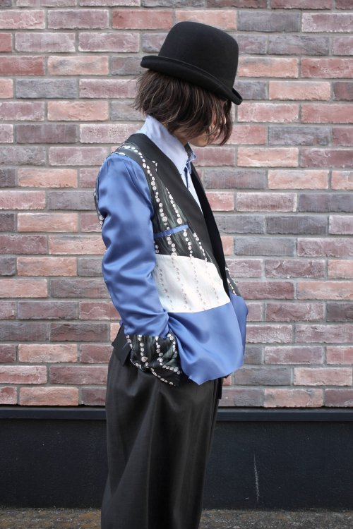 sulvam [サルバム] REVERSIBLE NO COLLAR JACKET ＜リバーシブルノー