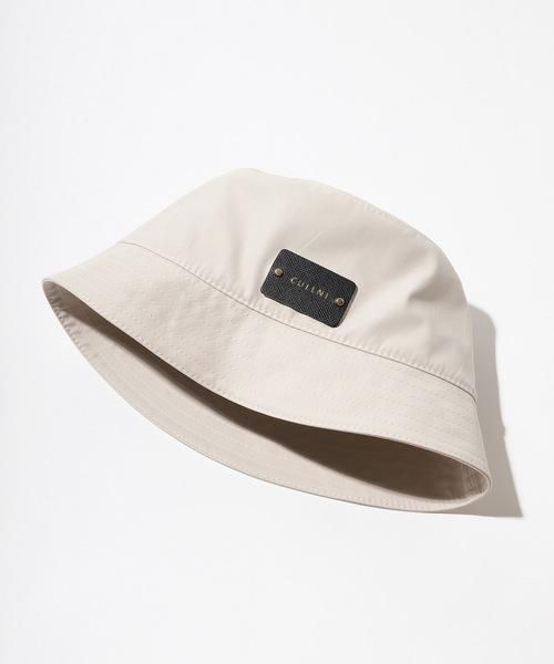 CULLNI [クルニ] Leather Patch Bucket Hat ＜レザーパッチ