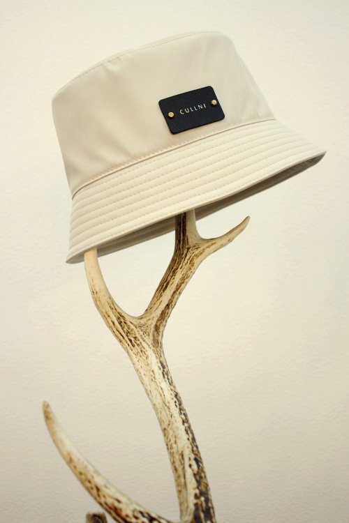 CULLNI [クルニ] Leather Patch Bucket Hat ＜レザーパッチバケット 