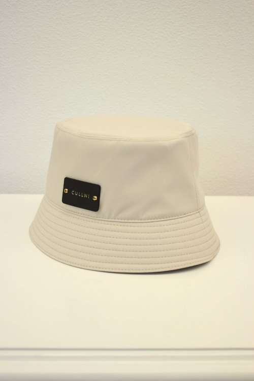 CULLNI [クルニ] Leather Patch Bucket Hat ＜レザーパッチバケット