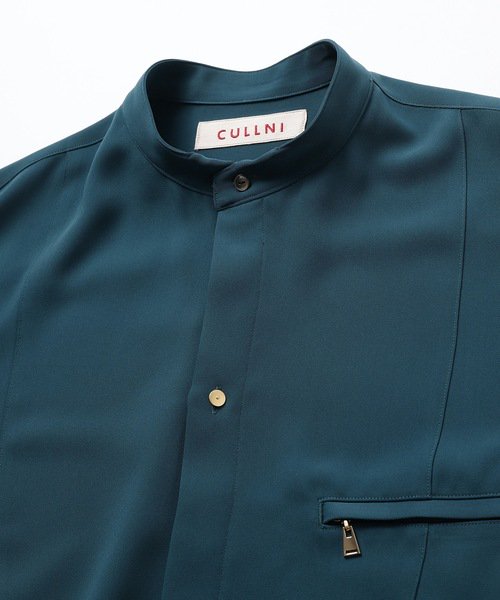 CULLNI [クルニ] Stand Collar Buzam Shirt シャツ トップス メンズ 輸入販売ビジネス