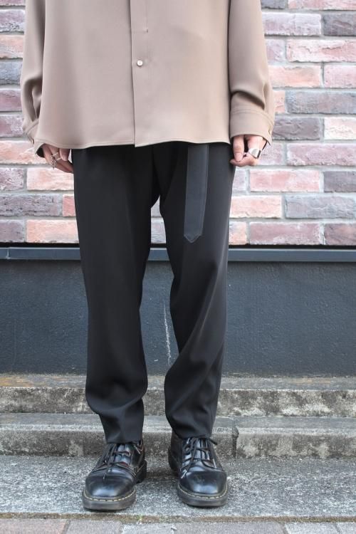 CULLNI [クルニ] Belt Tuck Slacks Pants ＜ベルトタックスラックス ...