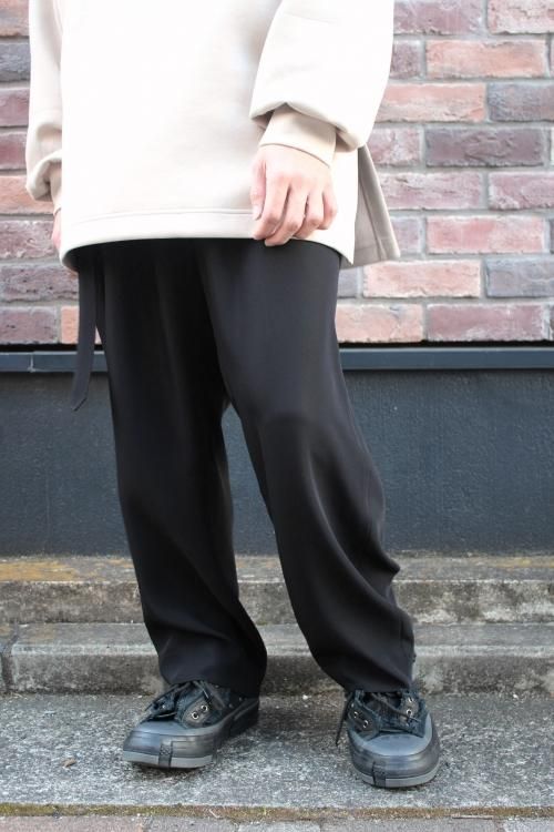 CULLNI [クルニ] Belt Tuck Slacks Pants ＜ベルトタックスラックス ...