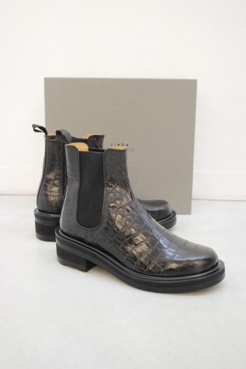 キナリ・ベージュ 【希少品】jieda leather side gore boots 42