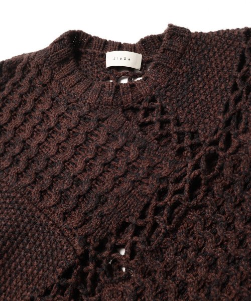 JieDa [ジエダ] MIX CABLE KNIT ＜ミックスケーブルニット＞ 2021AW