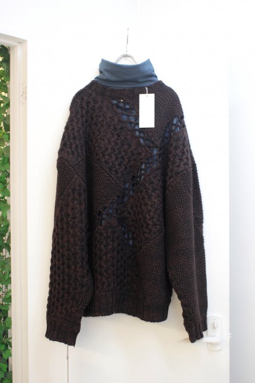 JieDa 2021AW MIX CABLE KNIT