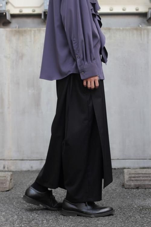 Ground Y [グラウンドワイ] T/W Gabardine Three Way Skirt Pants ＜スリーウェイスカートパンツ＞  GA-P13-100 ブラック