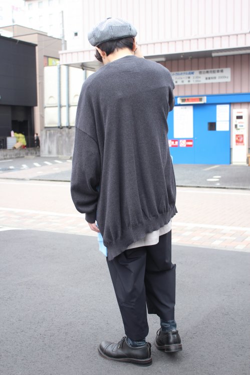 Dulcamara [ドゥルカマラ] CHINOCHINO Tuck Wide Pants 21SS ＜チノチノタックワイドPT＞ 21春夏  D121-P303 2色展開（グレージュ/ブラック）