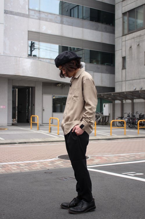 N.HOOLYWOOD [エヌハリウッド] COMPILE LINE OPEN COLLAR WIDE SHIRT