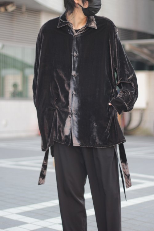 WIZZARD [ウィザード] VELVET OVER SHIRTS COAT ＜ベルベットオーバー