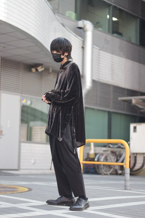 WIZZARD [ウィザード] VELVET OVER SHIRTS COAT ＜ベルベット