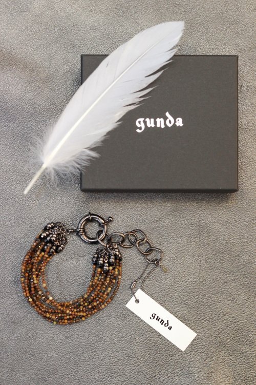 gunda [ガンダ] GALAXY TIGER EYE BRACELET ＜12連ギャラクシー