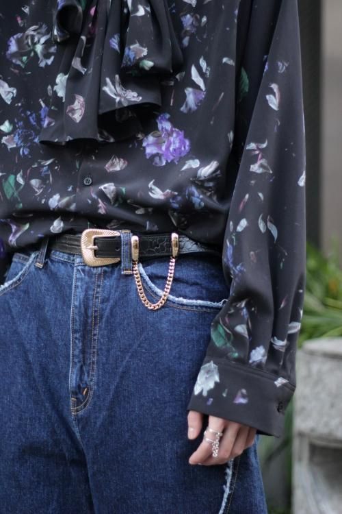 JieDa [ジエダ] LEATHER WESTERN BELT ＜レザーウェスタンベルト