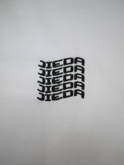 JieDa [ジエダ] DISTORTION JIEDA TEE ＜ディストーションロゴTシャツ＞ Jie-22S-CT07 2022SS/春夏  ホワイト