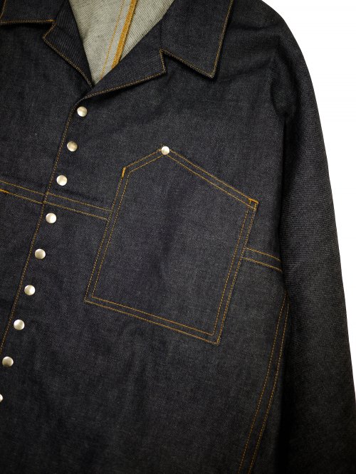 JieDa [ジエダ] SNAP BUTTON DENIM SHIRT LS ＜スナップボタンデニム