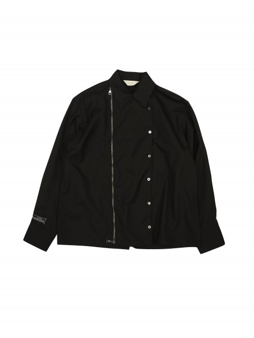 JieDa [ジエダ] ZIP & BUTTON SHIRT ＜ジップアンドボタンシャツ 