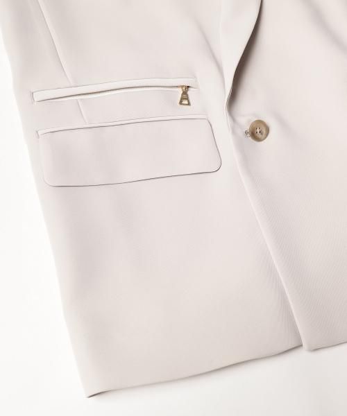 CULLNI 19ss ポリエステルダブルクロスジャケット CULLNI [クルニ] ダブルジャケット UNISEX グレージュ