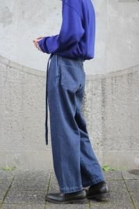 CULLNI [クルニ] ロングベルトスラックスパンツ ブラック