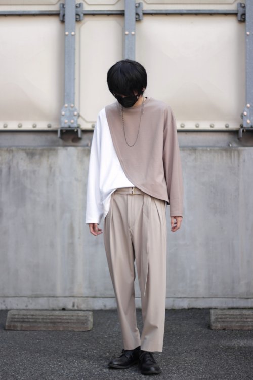 CULLNI [クルニ] 21-AW-009 ポンチラウンド切替プルオーバー 2021AW/21