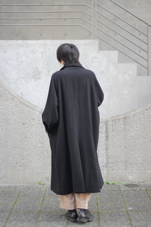 VOAAOV [ヴォアーブ] Yabure Oil Cut Wool Stand Coat ＜オイルカット