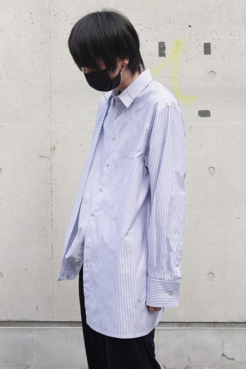 ANREALAGE [アンリアレイジ] Rolled hem shirts ＜ロールアップサイド