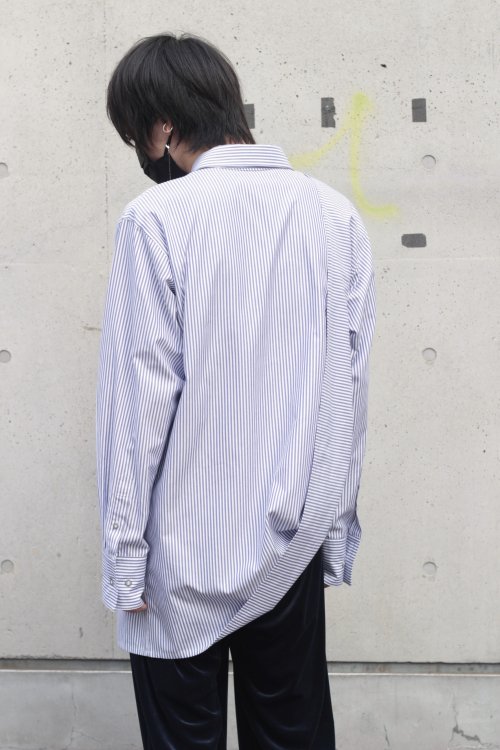 ANREALAGE [アンリアレイジ] Rolled hem shirts ＜ロールアップサイド