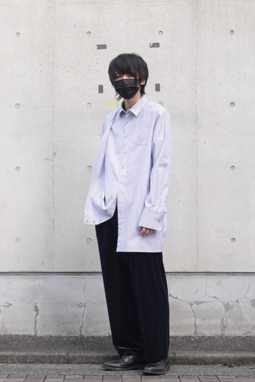 ANREALAGE [アンリアレイジ] Rolled hem shirts ＜ロールアップサイド