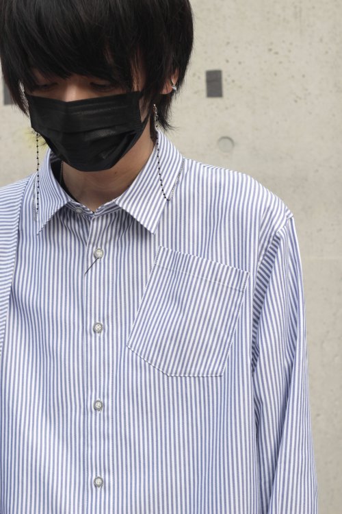 ANREALAGE [アンリアレイジ] Rolled hem shirts ＜ロールアップサイド