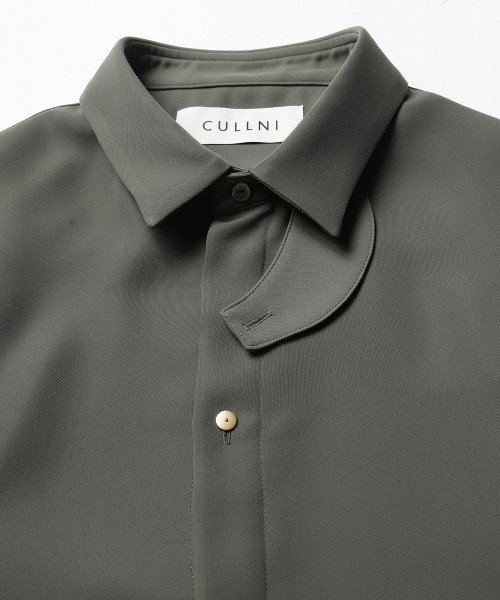 CULLNI [クルニ] 22-SS-035 ストラップカラーワイドシャツ 2022SS